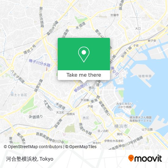 河合塾横浜校 map