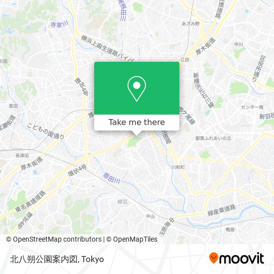 北八朔公園案内図 map
