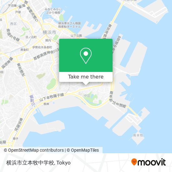 横浜市立本牧中学校 map
