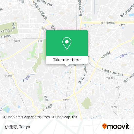 妙蓮寺 map