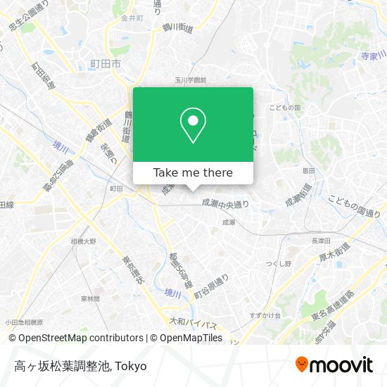 高ヶ坂松葉調整池 map