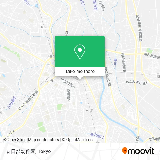春日部幼稚園 map