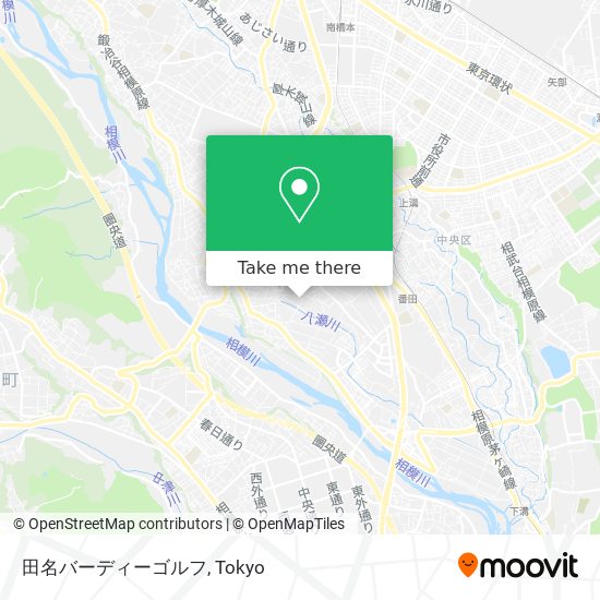 田名バーディーゴルフ map