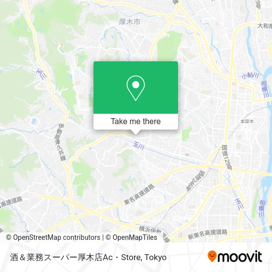 酒＆業務スーパー厚木店Ac・Store map