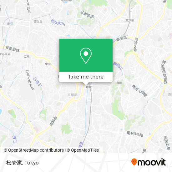 怎樣搭地鐵或巴士去横浜市的松壱家 Moovit