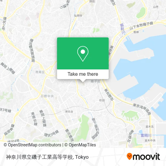 神奈川県立磯子工業高等学校 map