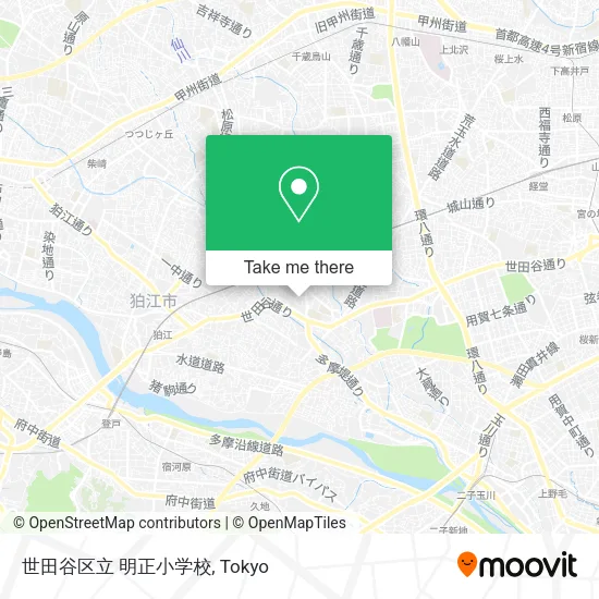 世田谷区立 明正小学校 map