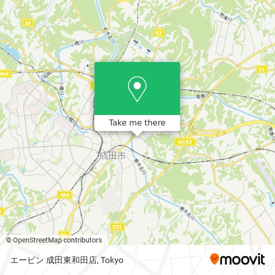 지하철 으로 成田市 에서 エービン 成田東和田店 으로 가는법 Moovit