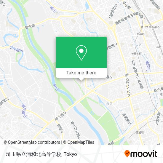 埼玉県立浦和北高等学校 map