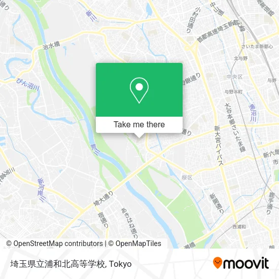 埼玉県立浦和北高等学校 map