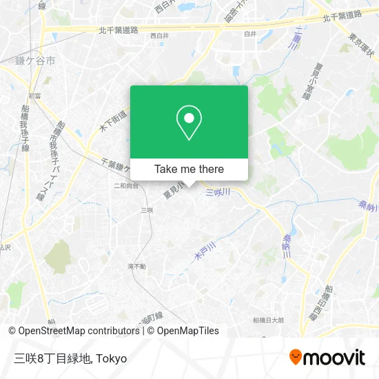 三咲8丁目緑地 map