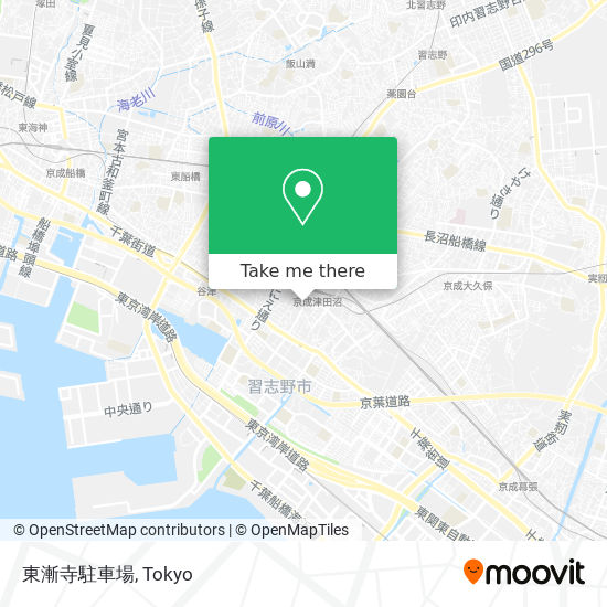 東漸寺駐車場 map