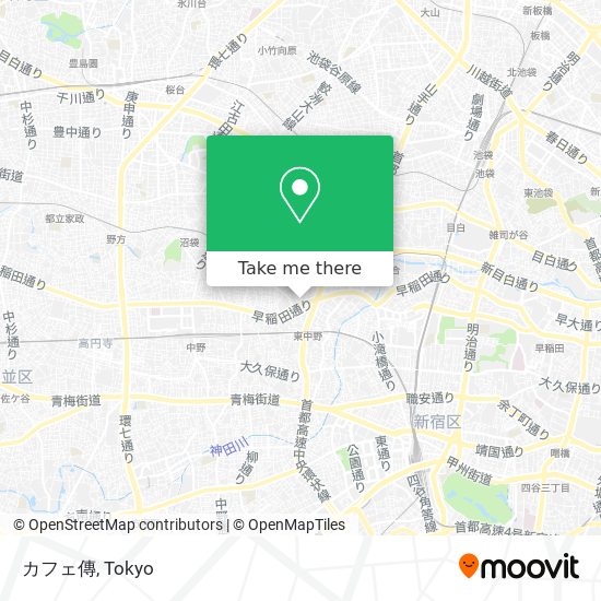 カフェ傳 map