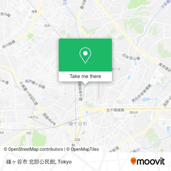 鎌ヶ谷市 北部公民館 map