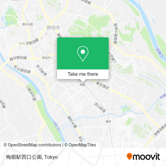 梅郷駅西口公園 map