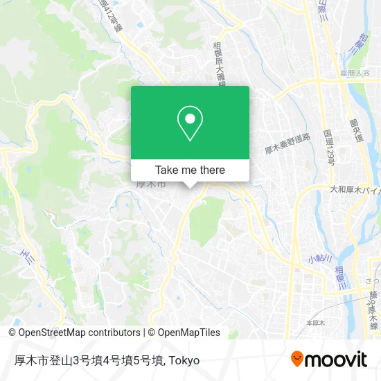厚木市登山3号墳4号墳5号墳 map