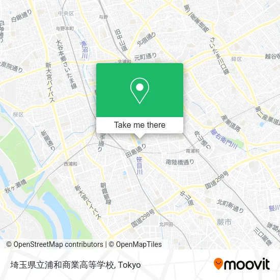 埼玉県立浦和商業高等学校 map