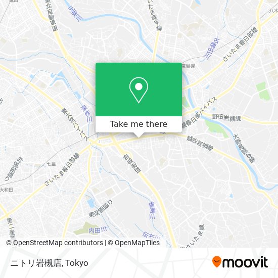 ニトリ岩槻店 map