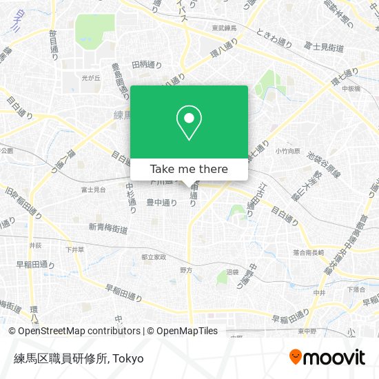 練馬区職員研修所 map