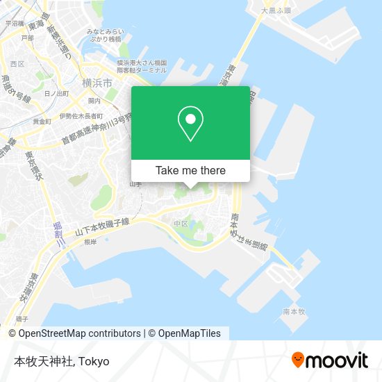 本牧天神社 map