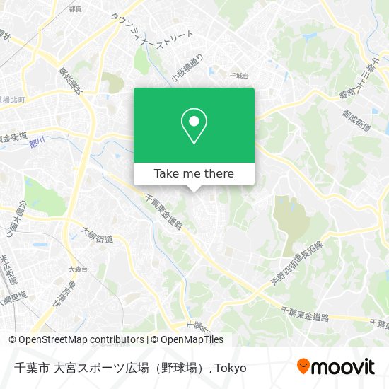 千葉市 大宮スポーツ広場（野球場） map