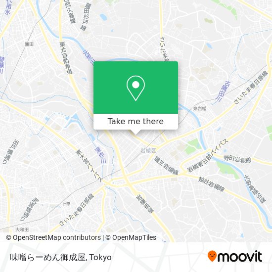 味噌らーめん御成屋 map