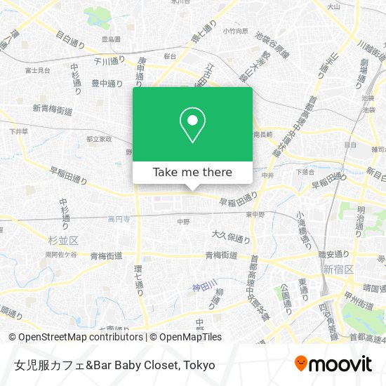 女児服カフェ&Bar Baby Closet map
