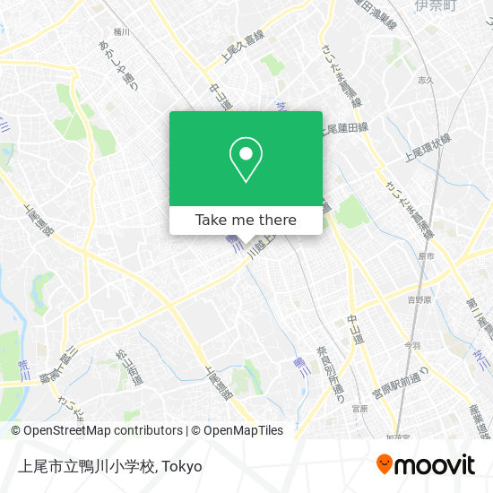 上尾市立鴨川小学校 map