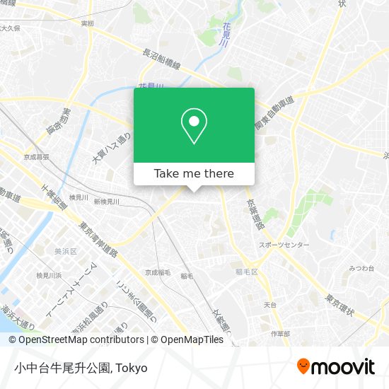 小中台牛尾升公園 map
