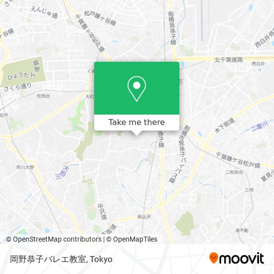 岡野恭子バレエ教室 map