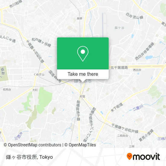 鎌ヶ谷市役所 map