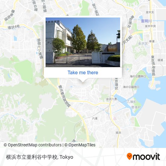 横浜市立釜利谷中学校 map