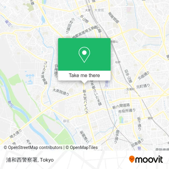 浦和西警察署 map