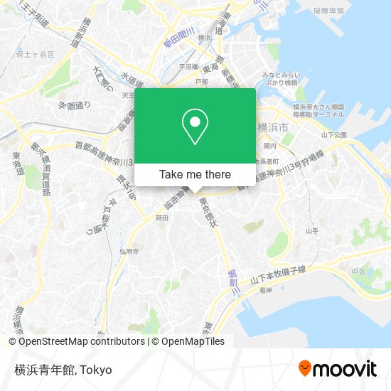 横浜青年館 map