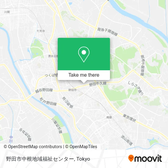 野田市中根地域福祉センター map