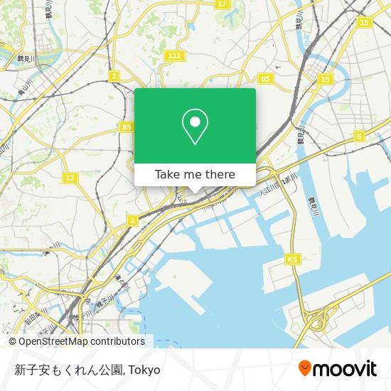 新子安もくれん公園 map