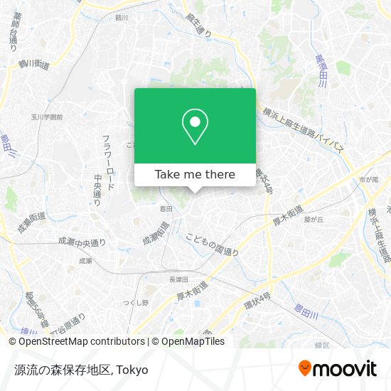 源流の森保存地区 map