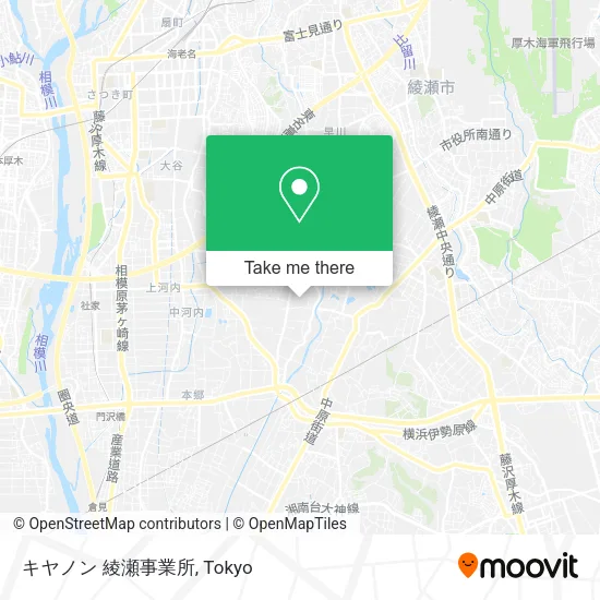 キヤノン 綾瀬事業所 map