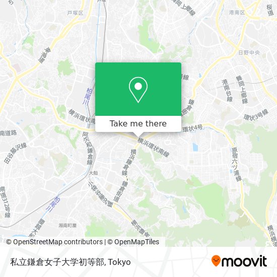 私立鎌倉女子大学初等部 map