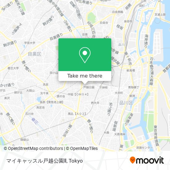 マイキャッスル戸越公園Ⅱ map
