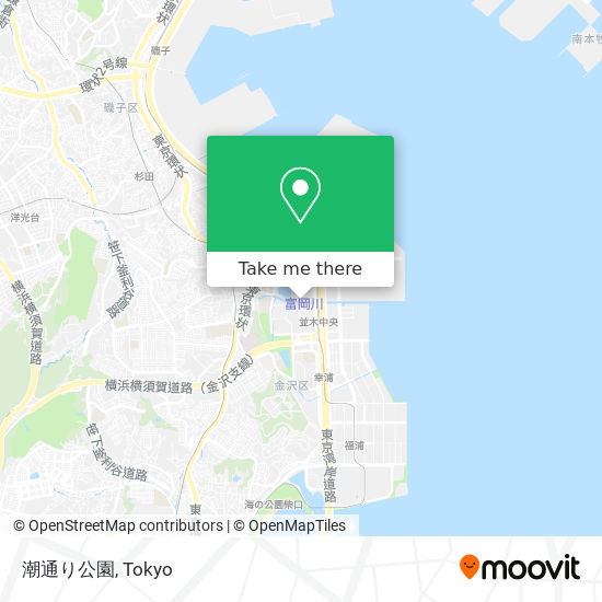 潮通り公園 map