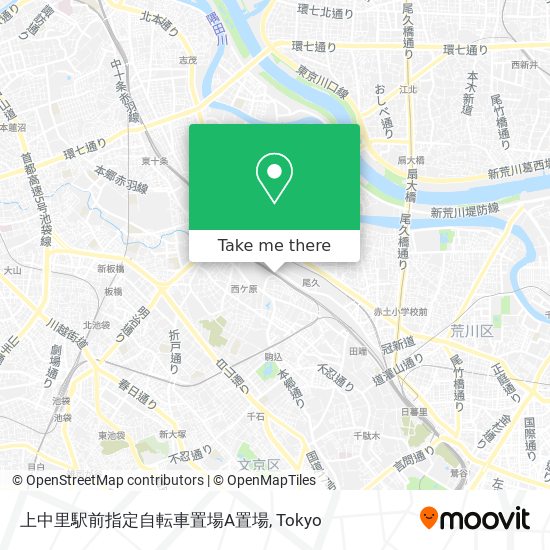 上中里駅前指定自転車置場A置場 map