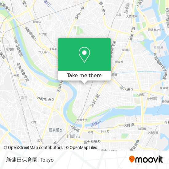 新蒲田保育園 map