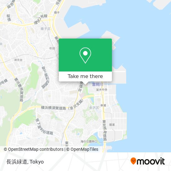 長浜緑道 map