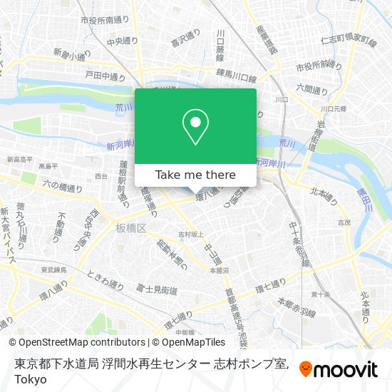 東京都下水道局 浮間水再生センター 志村ポンプ室 map