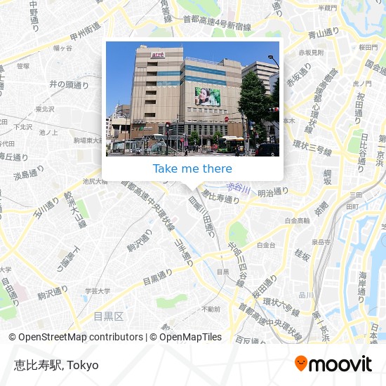 恵比寿駅 map