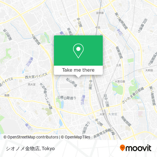 怎樣搭巴士去さいたま市的シオノメ金物店 Moovit