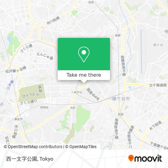 西一文字公園 map