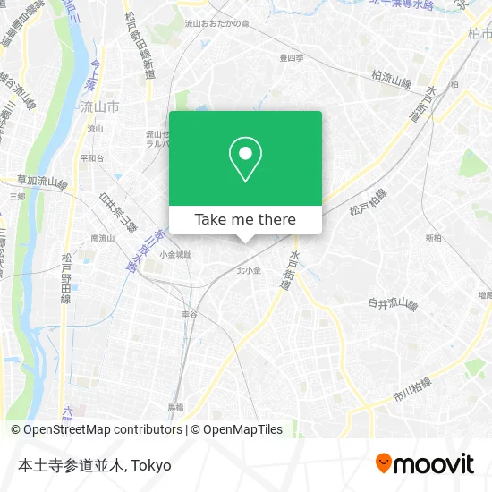 本土寺参道並木 map