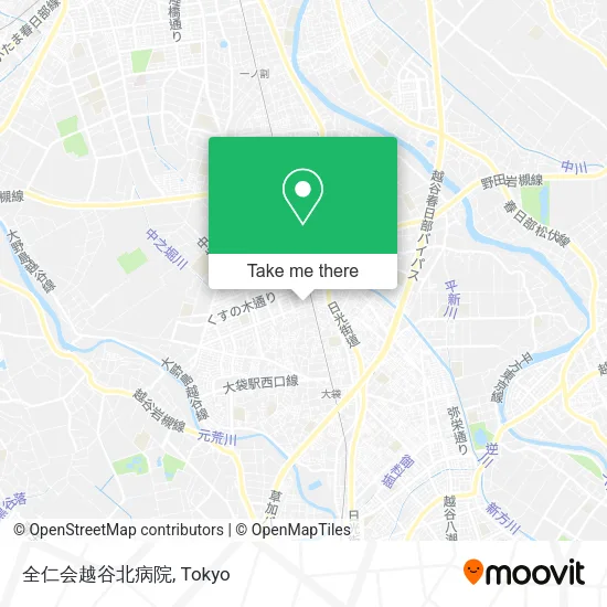 全仁会越谷北病院 map